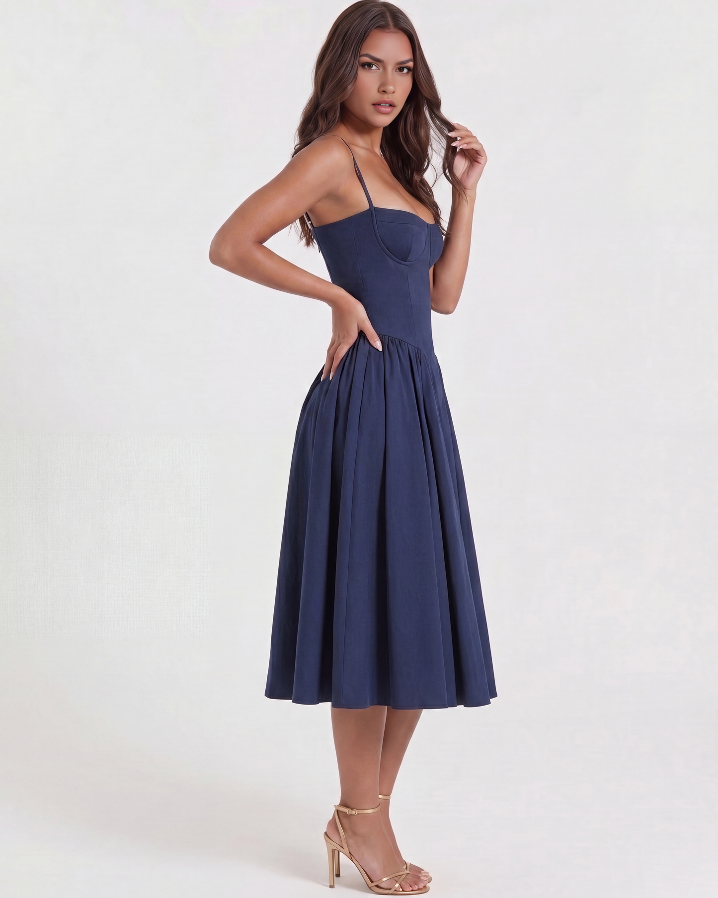 Vestido Francesca – Azul Marino