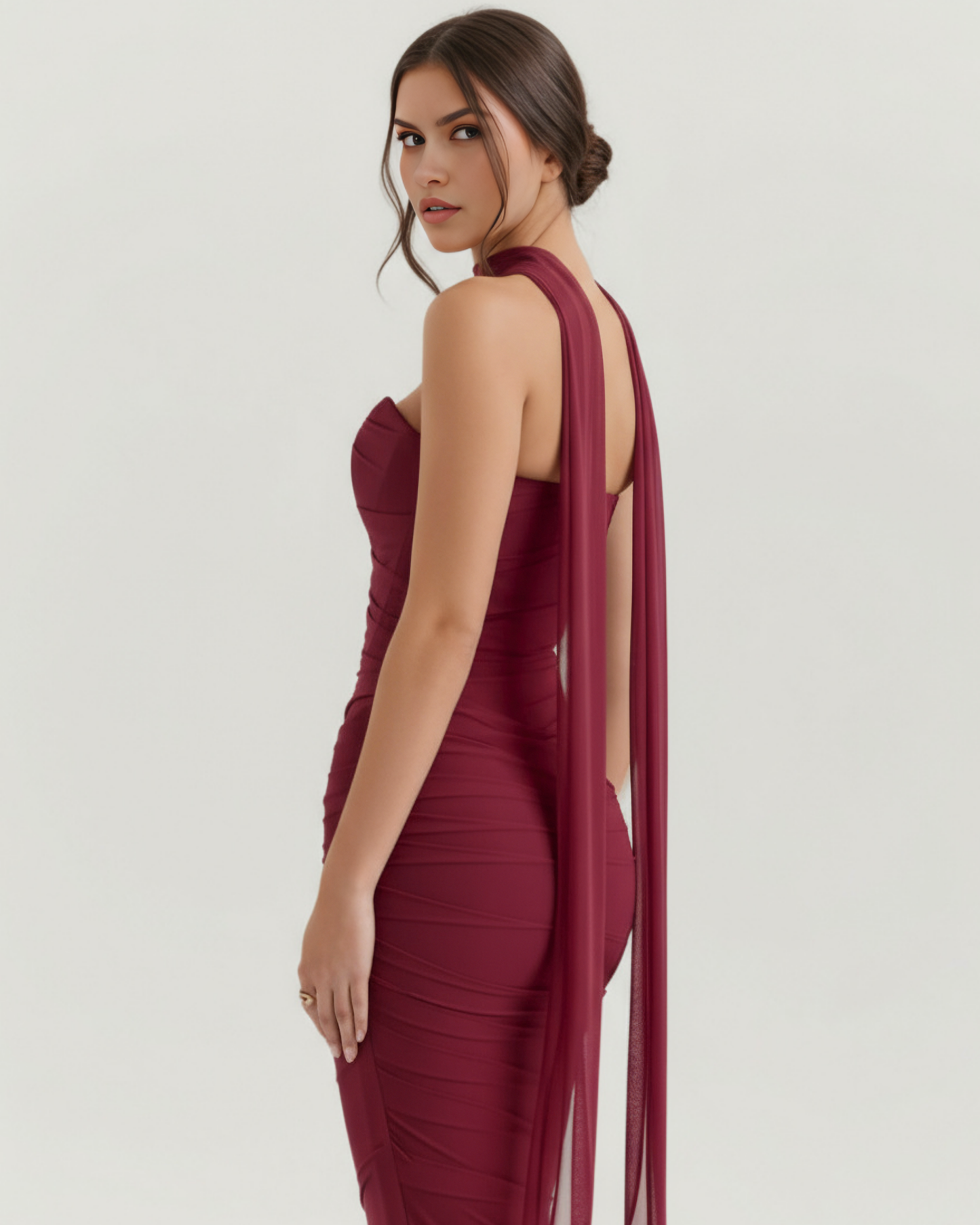 Vestido Malu – Burdeos