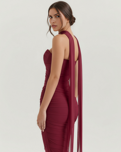 Vestido Malu – Burdeos