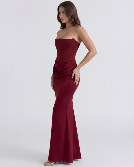 Vestido Rosalind – Burdeos