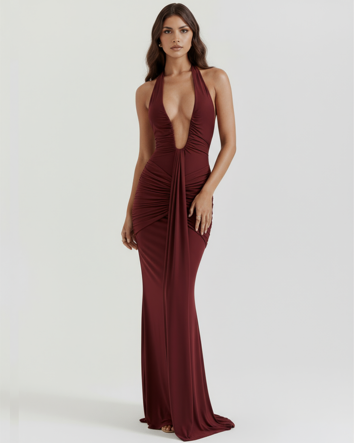Vestido Ariel – Burdeos