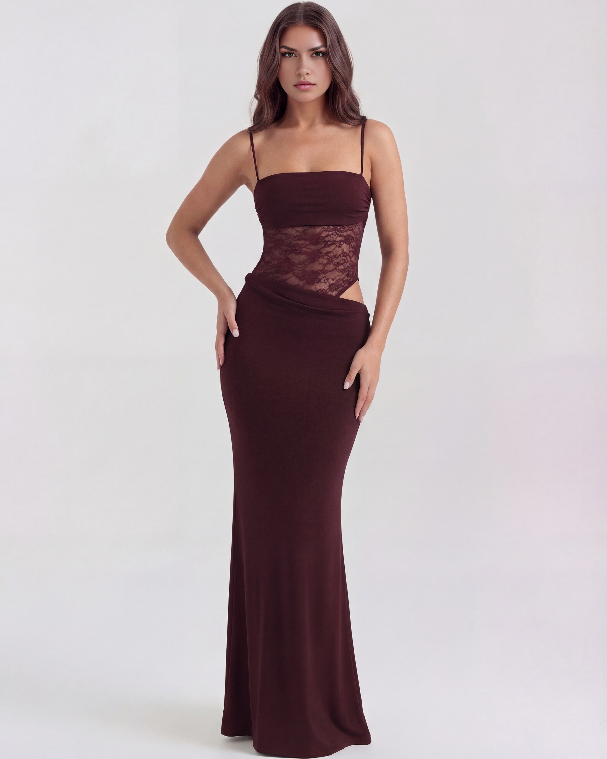 Vestido Valeria – Burdeos