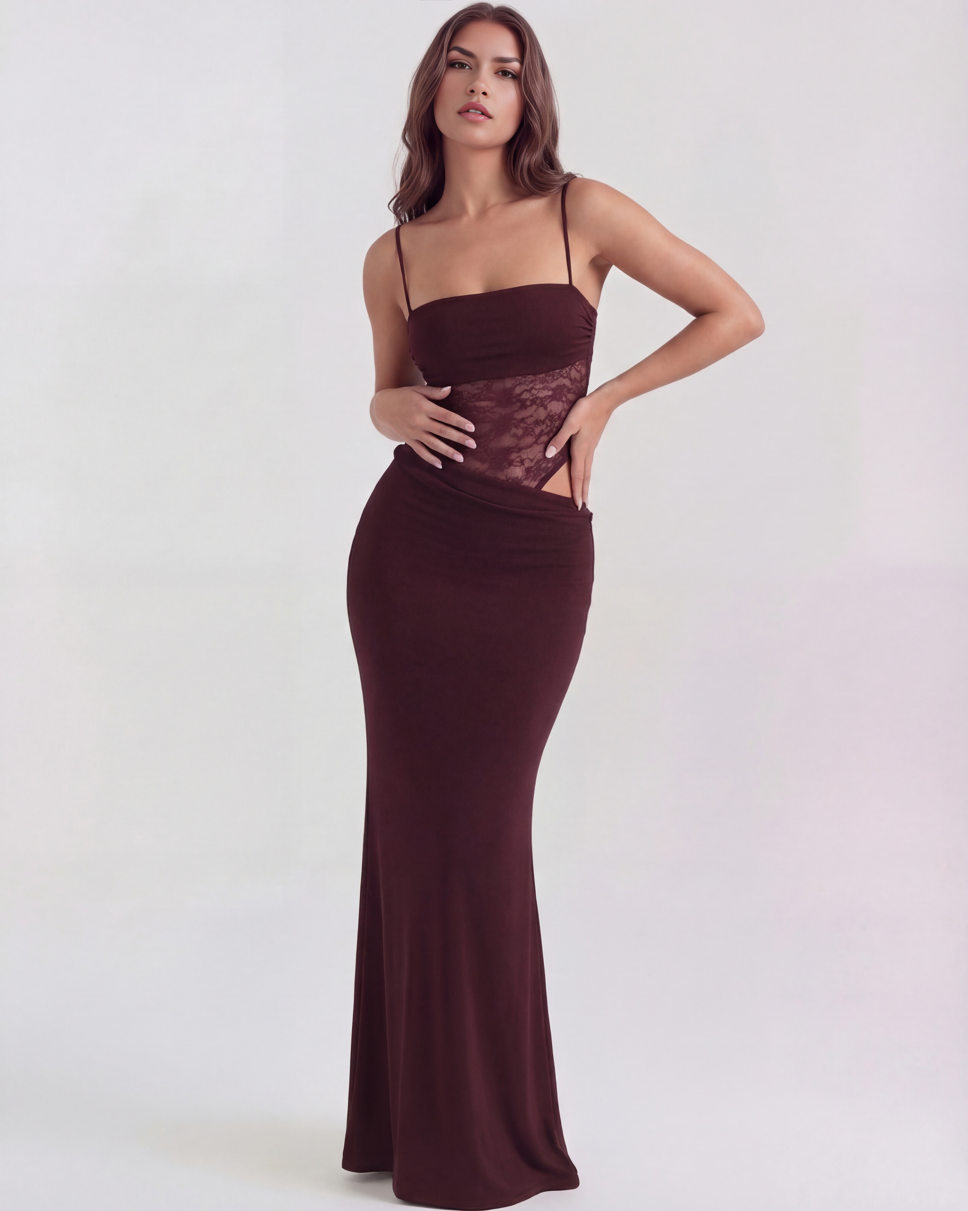 Vestido Valeria – Burdeos
