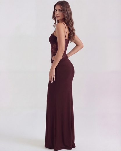 Vestido Valeria – Burdeos