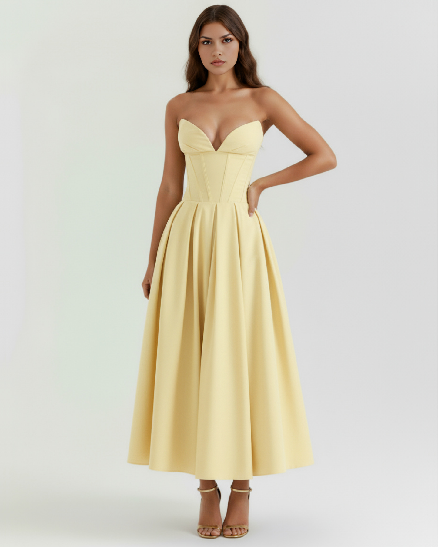 Vestido Amalfi – Amarillo Claro