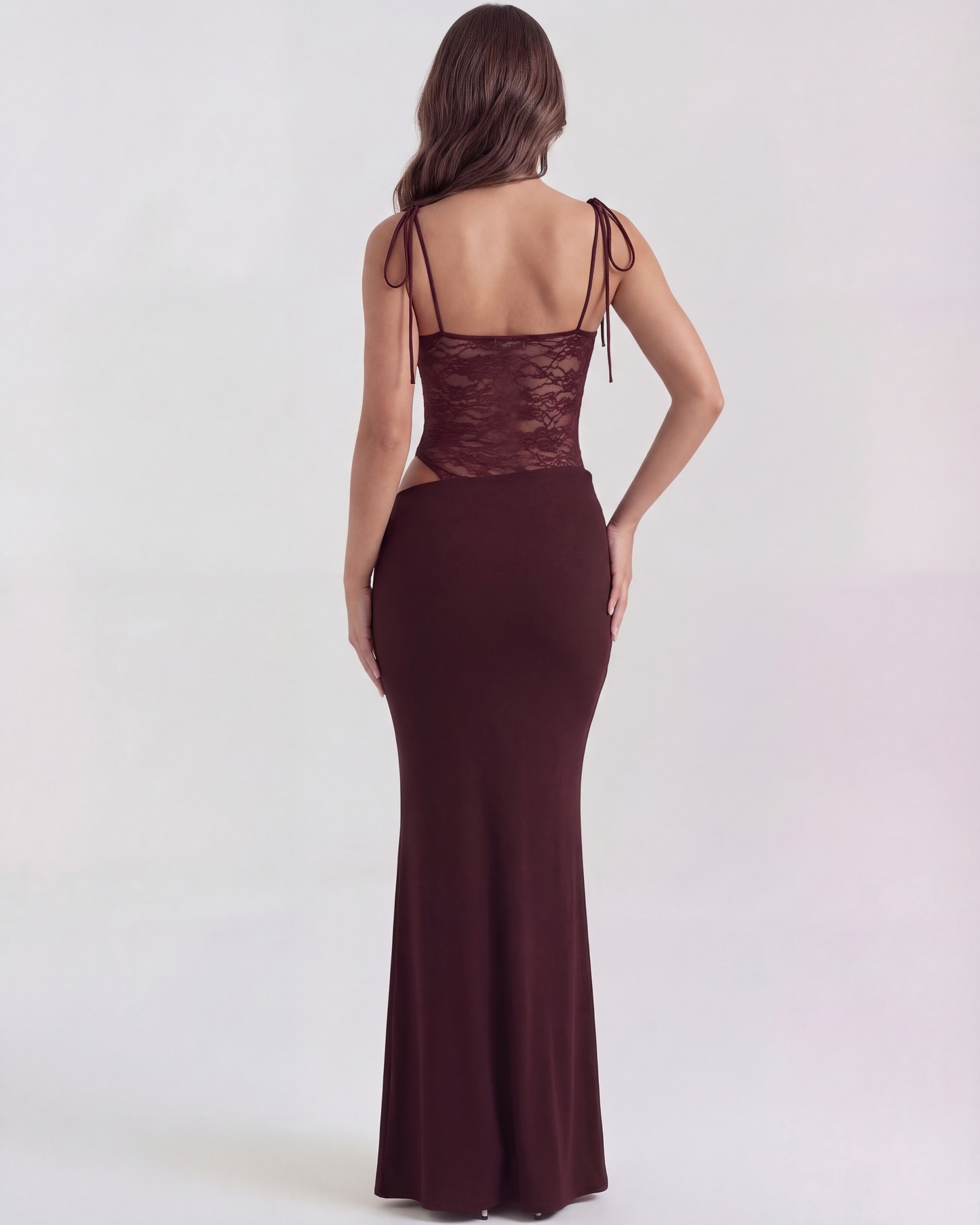 Vestido Valeria – Burdeos