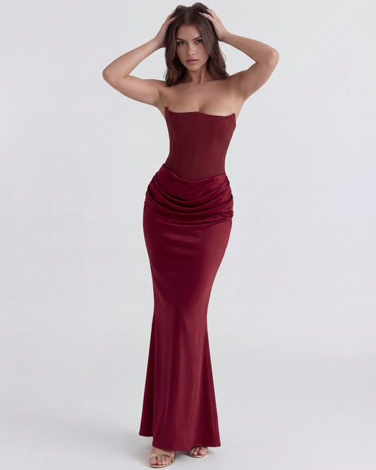 Vestido Rosalind – Burdeos