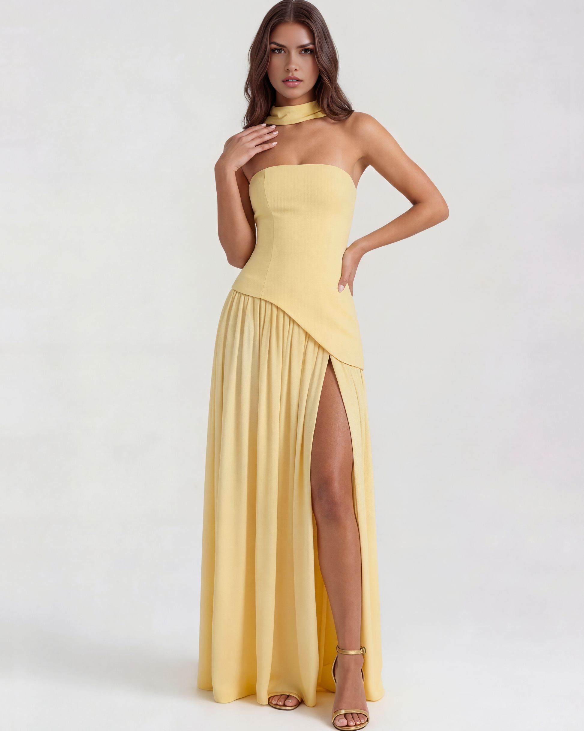 Vestido Serena – Amarillo Mantequilla