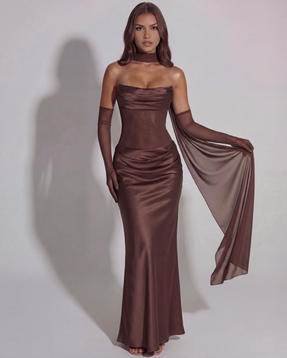 Vestido Vittoria – Marrón