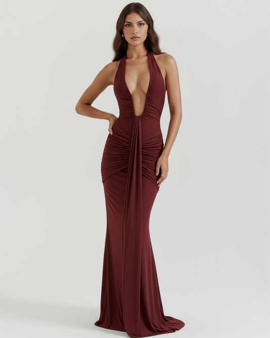 Vestido Ariel – Burdeos