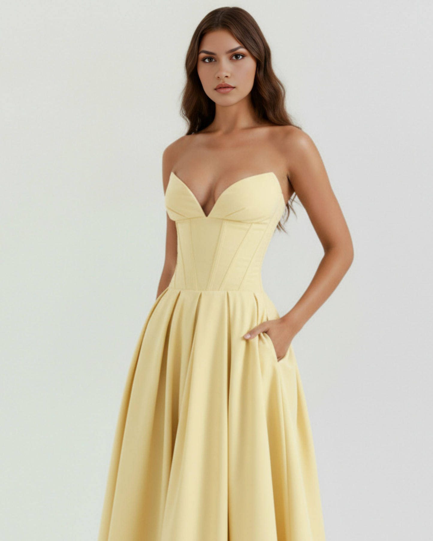 Vestido Amalfi – Amarillo Claro