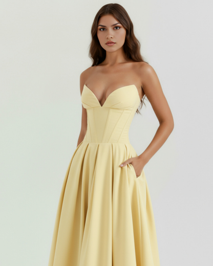Vestido Amalfi – Amarillo Claro