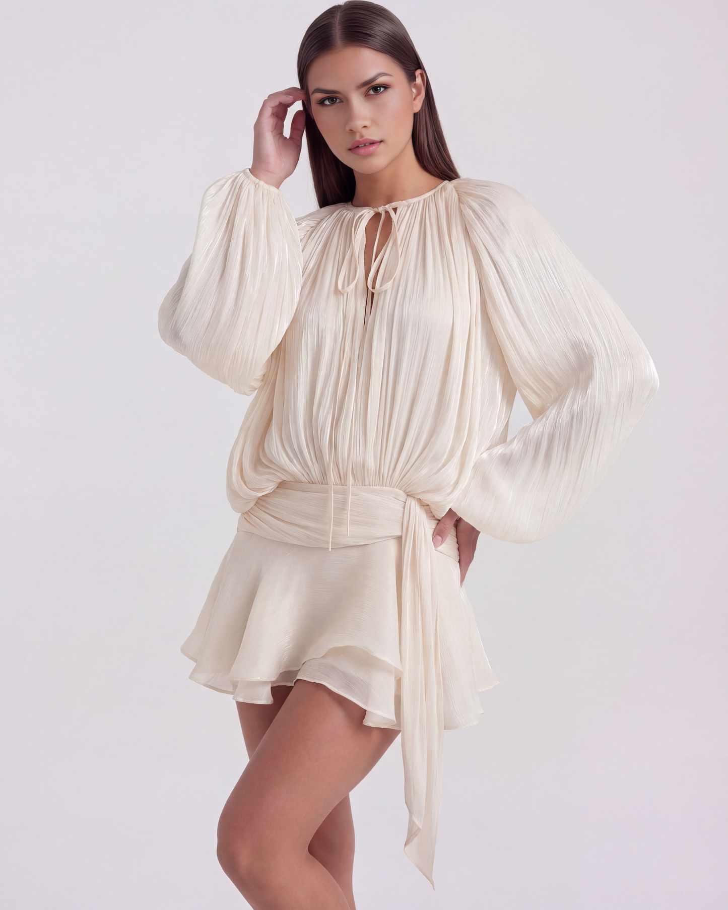 Vestido Giovanna – Crema