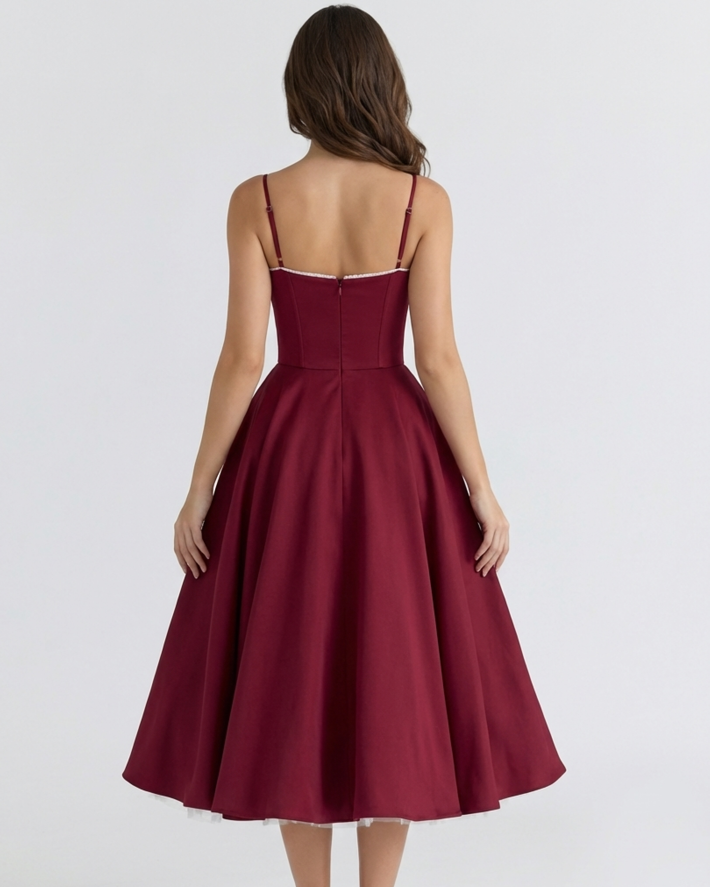 Vestido Selene – Burdeos