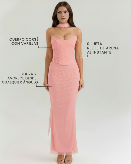 Vestido Malu – Rosa