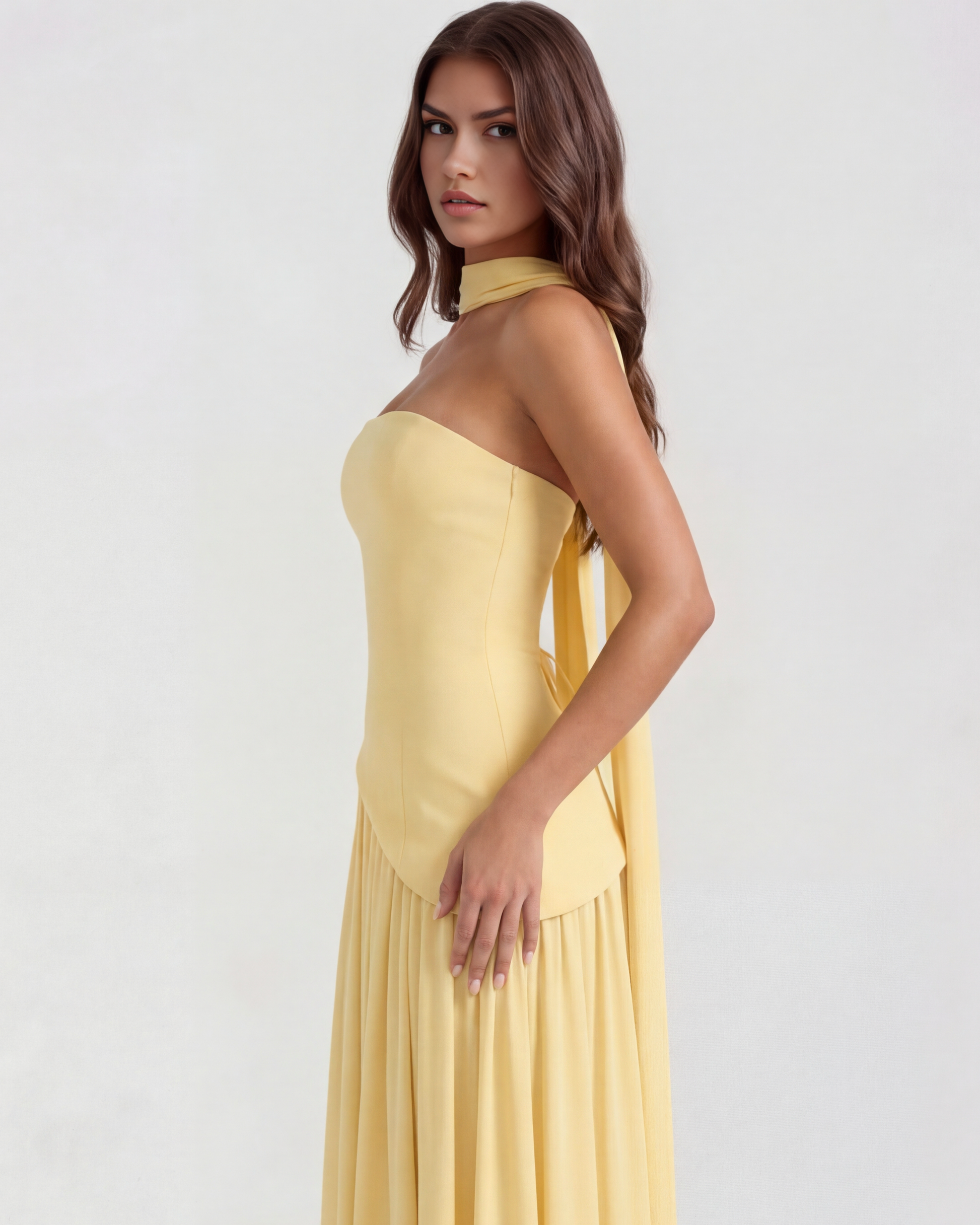 Vestido Serena – Amarillo Mantequilla