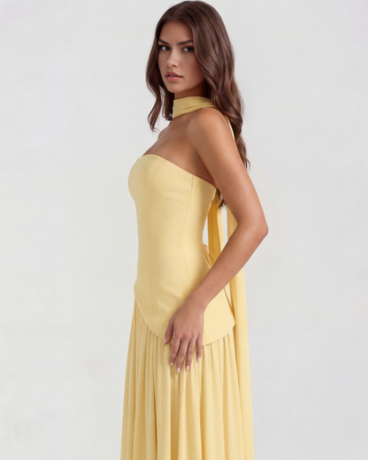 Vestido Serena – Amarillo Mantequilla