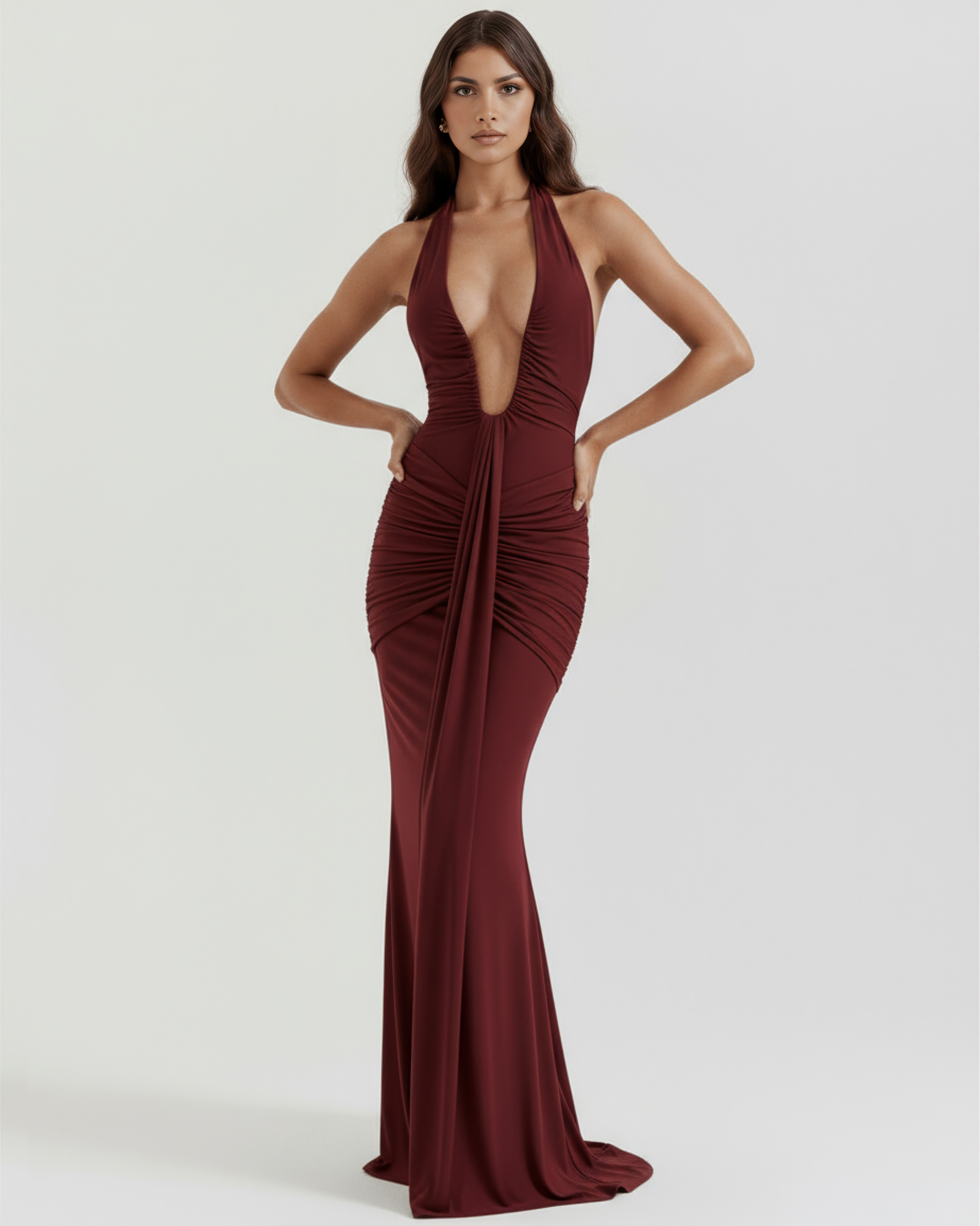 Vestido Ariel – Burdeos