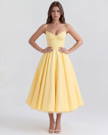 Vestido Selene – Amarillo Mantequilla