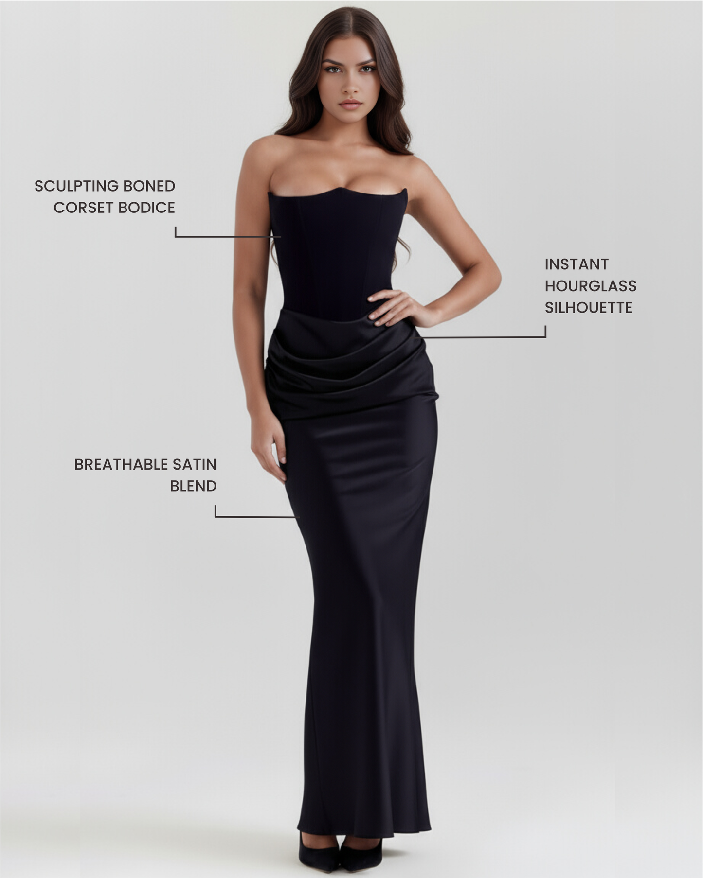 Vestido Rosalind – Negro