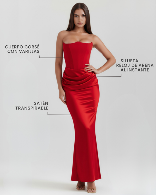 Vestido Rosalind – Rubí