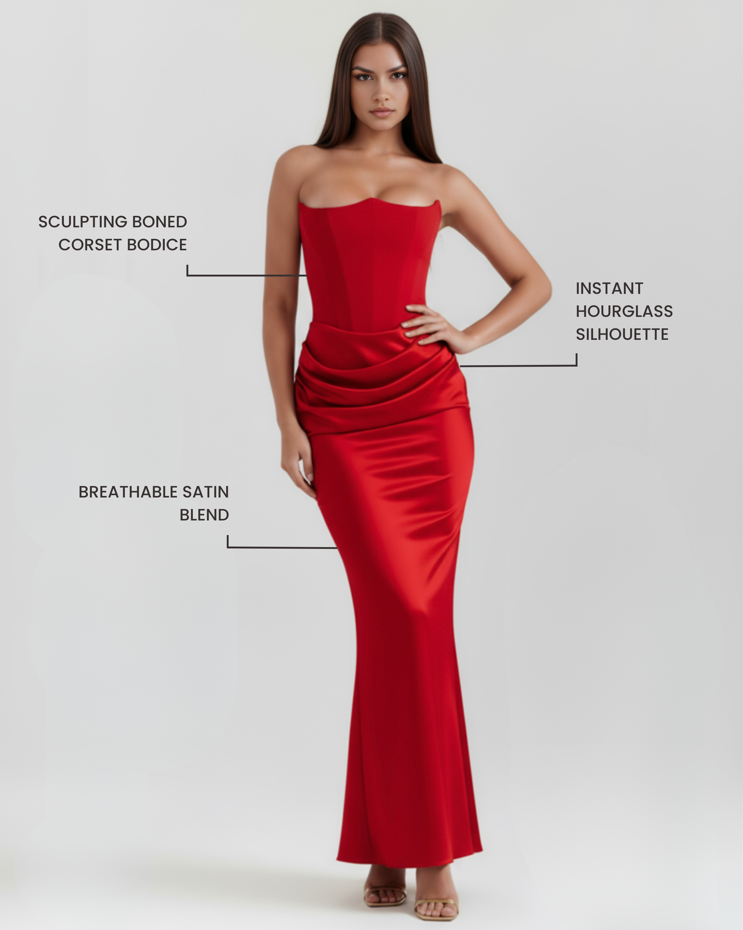 Vestido Rosalind – Rubí