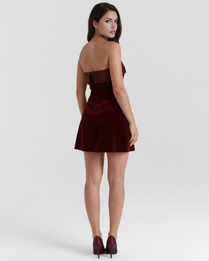 Vestido Valentina – Burdeos