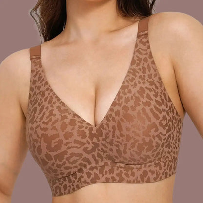 Sujetador Moldeador Sin Aros - Marrón Leopardo