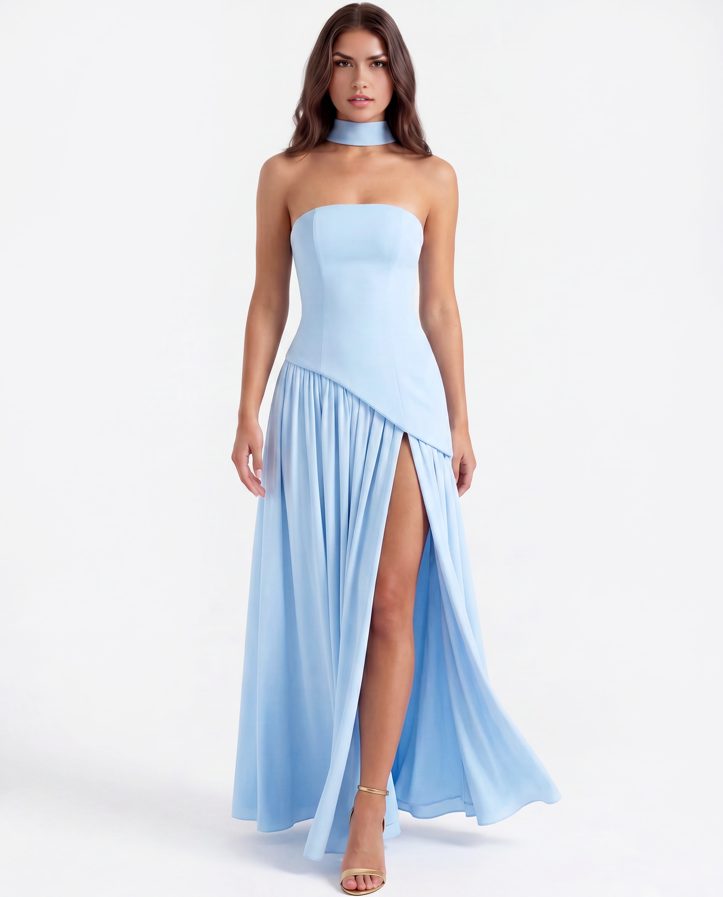 Vestido Serena – Azul Bebé