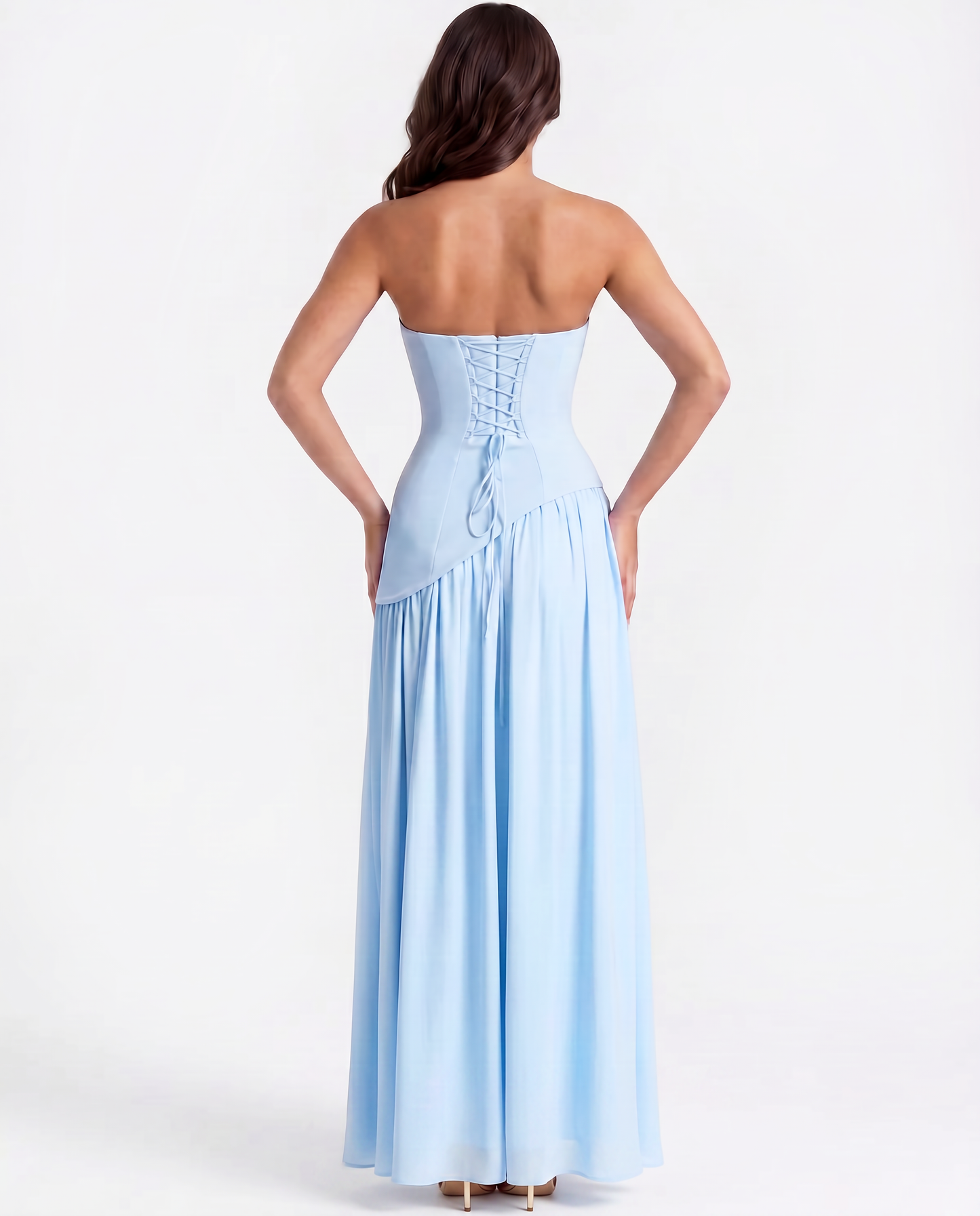 Vestido Serena – Azul Bebé