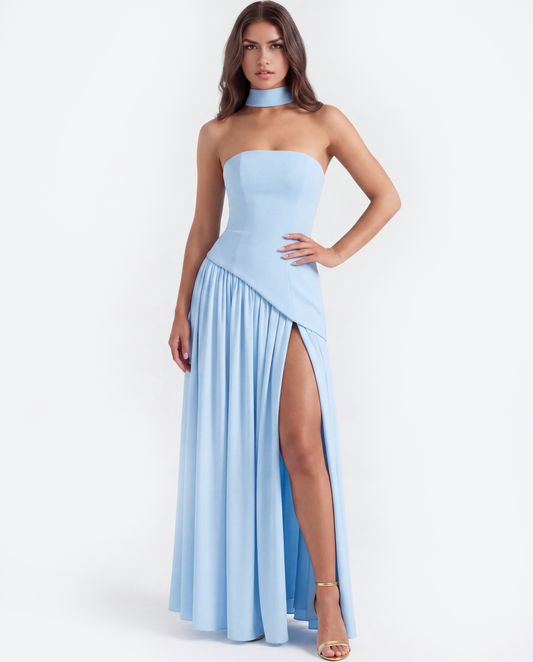 Vestido Serena – Azul Bebé
