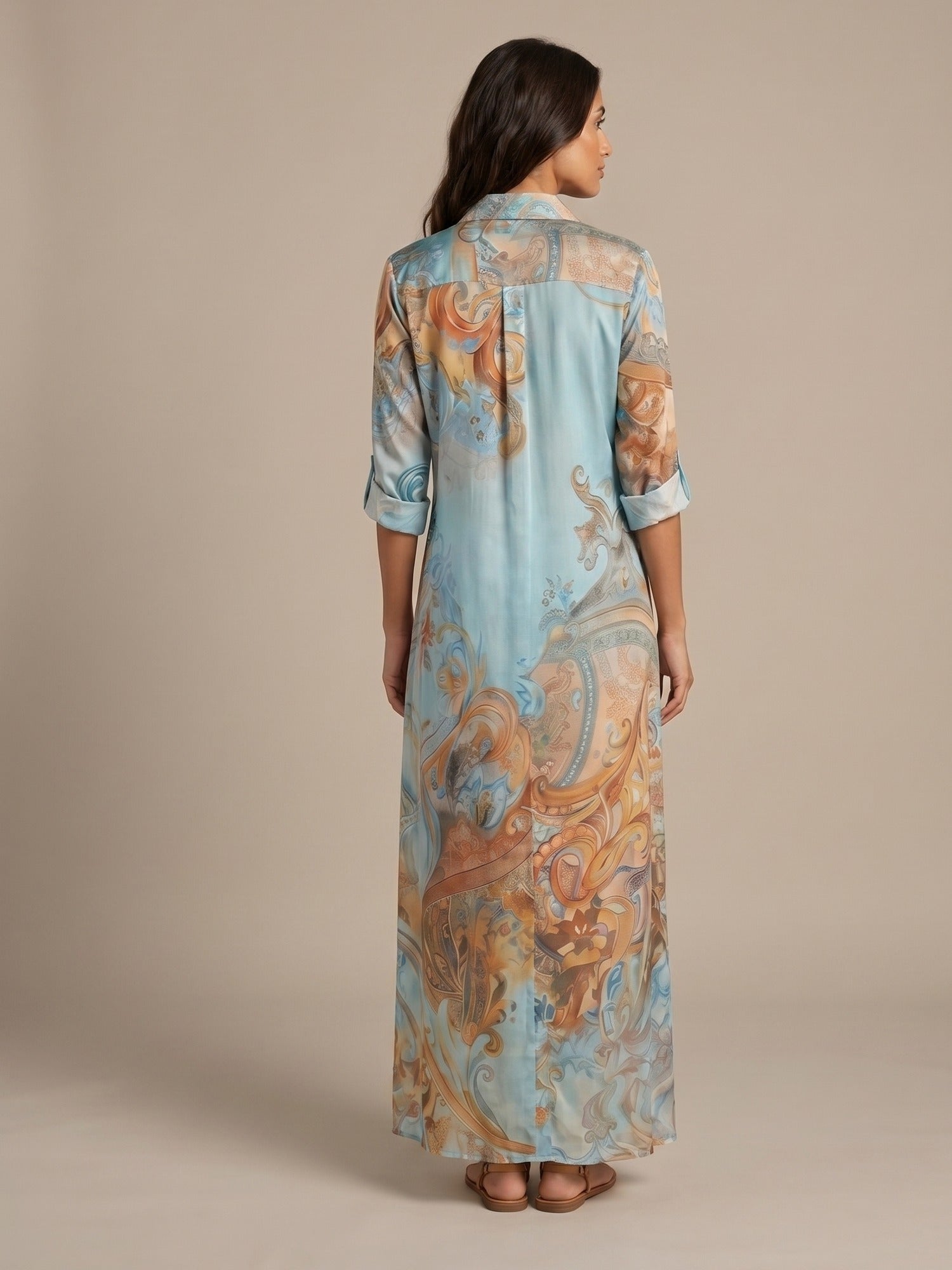 Vestido Camisero Mediterráneo