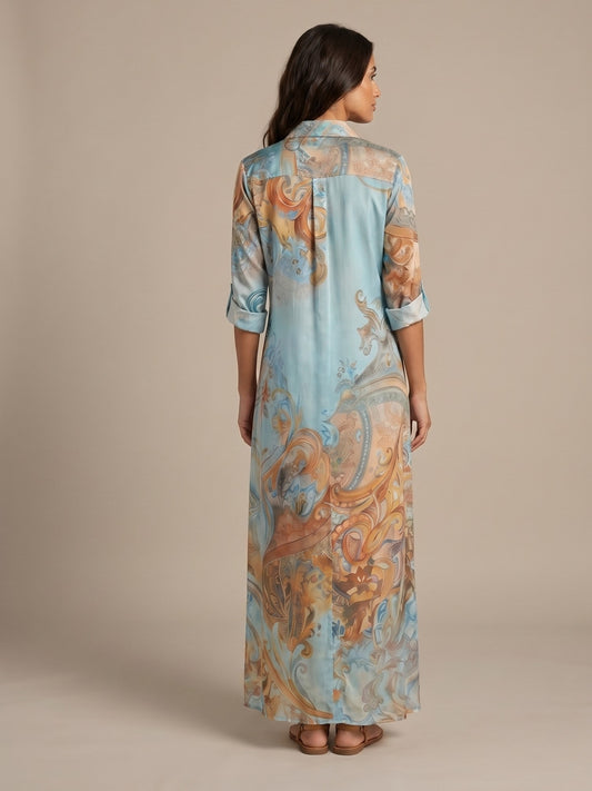 Vestido Camisero Mediterráneo