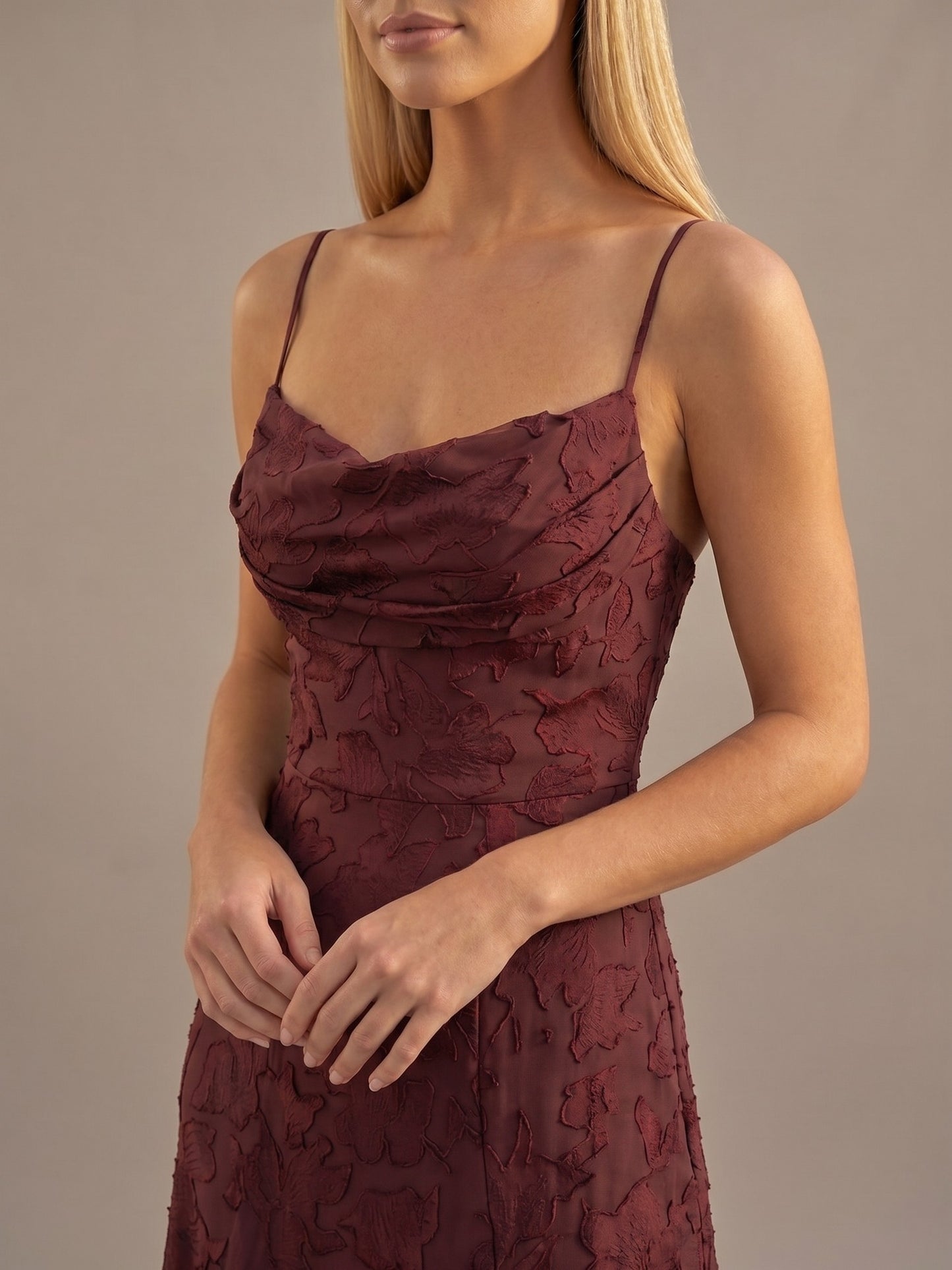 Vestido Largo Floral de Invitada