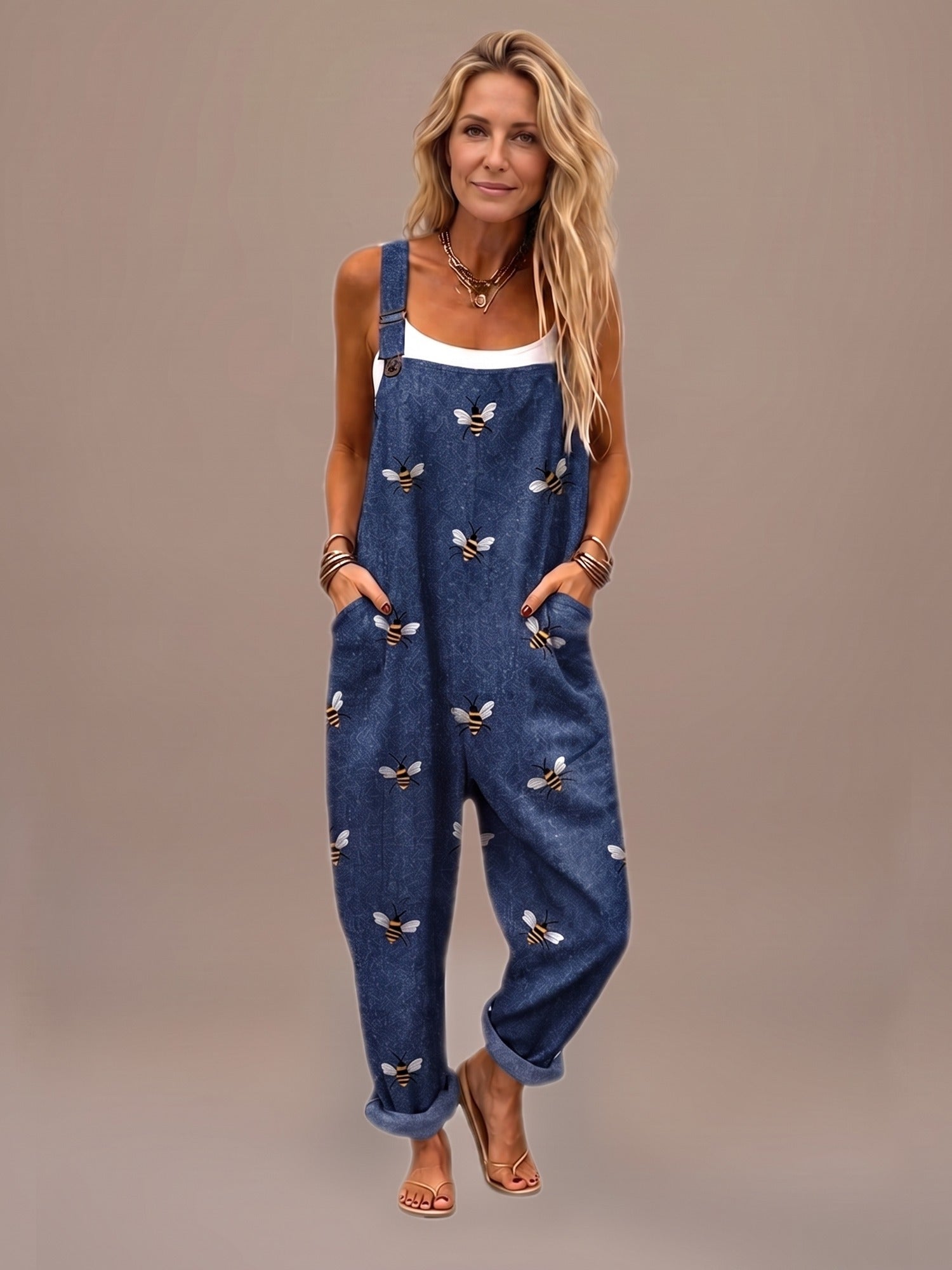 Mono Vaquero Estampado Abejas