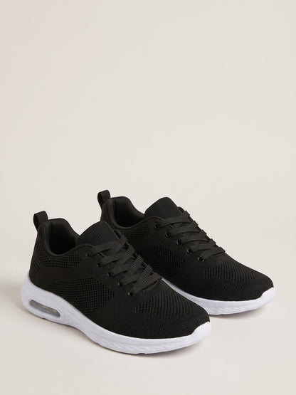 Clara — Zapatilla Cómoda de Diario - Negro · héroe