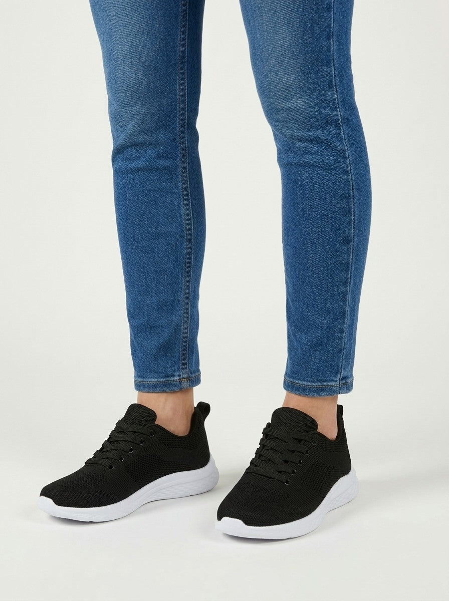 Clara — Zapatilla Cómoda de Diario - Negro