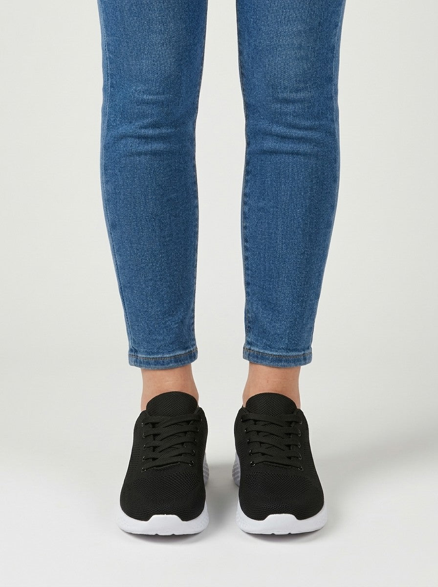 Clara — Zapatilla Cómoda de Diario - Negro