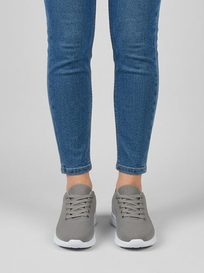 Clara — Zapatilla Cómoda de Diario - Gris