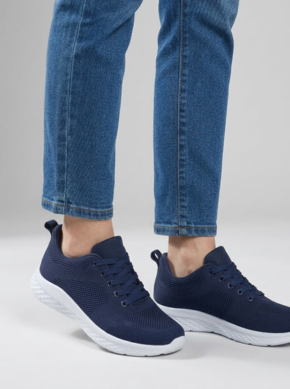 Clara — Zapatilla Cómoda de Diario - Azul Marino