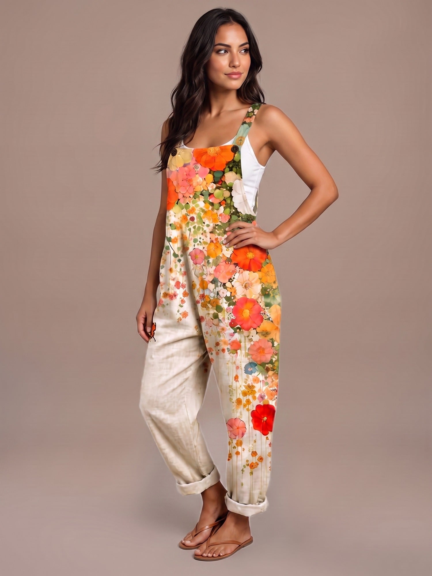 Mono Largo Floral Crema