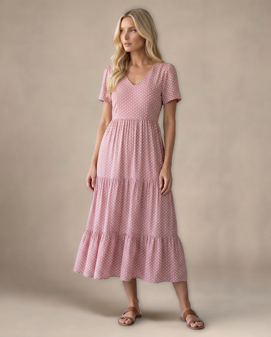 Vestido Midi de Lunares