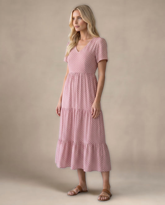 Vestido Midi de Lunares