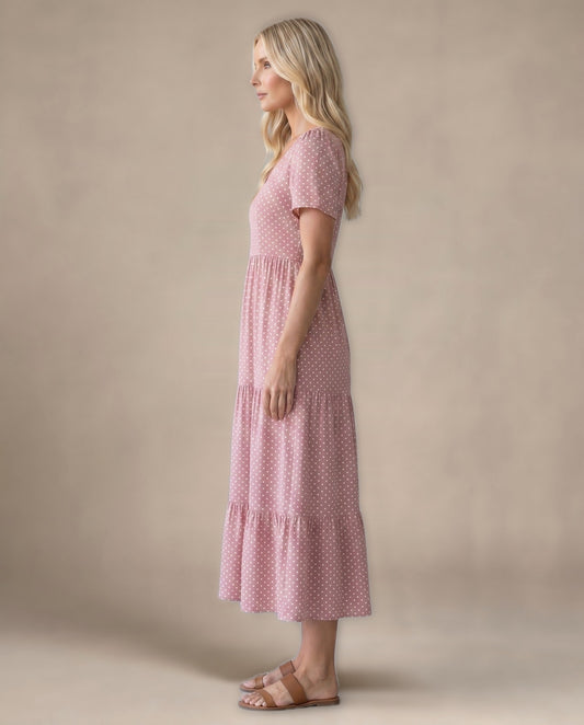 Vestido Midi de Lunares