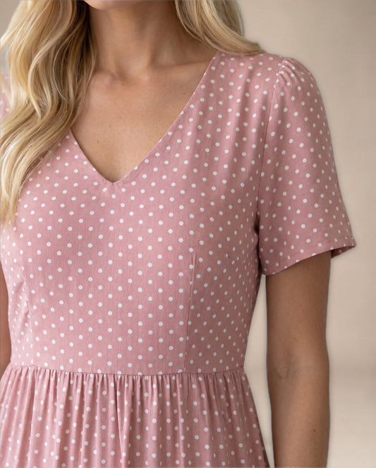 Vestido Midi de Lunares
