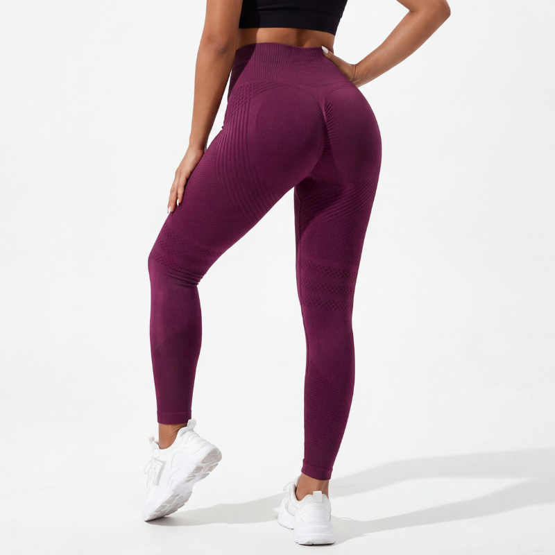 Leggings Moldeadores Anticelulitis 3D - Burdeos