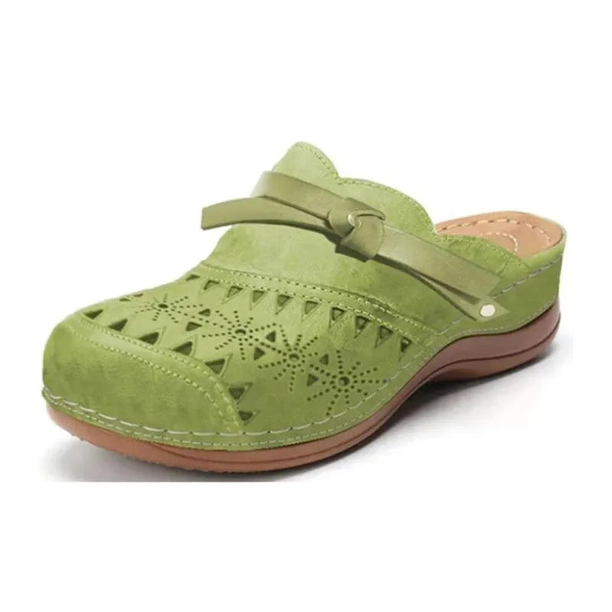 Nube — Zuecos Acolchados de Diario - Verde Pistacho