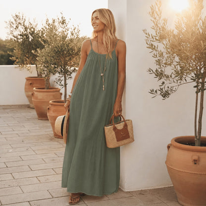 Vestido Nuance™ — Espalda al Aire - Caqui