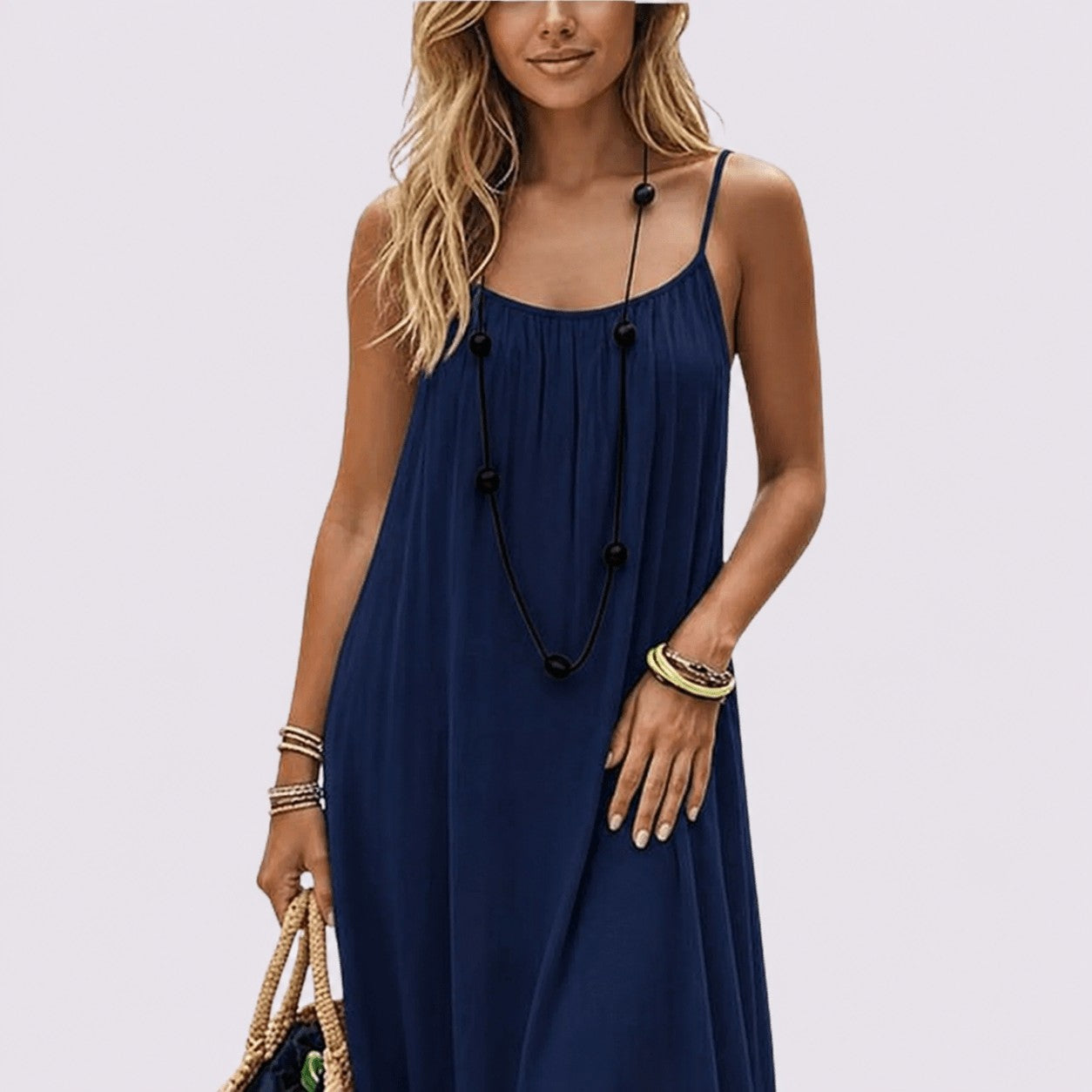 Vestido Nuance™ — Espalda al Aire - Azul marino