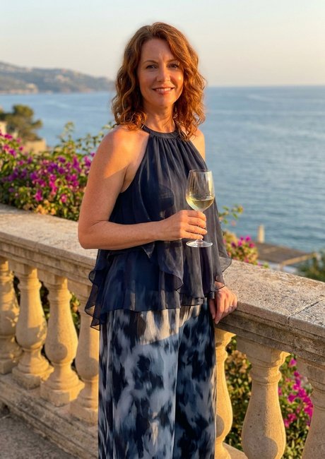 Clienta de Aria Belmonte con su look favorito